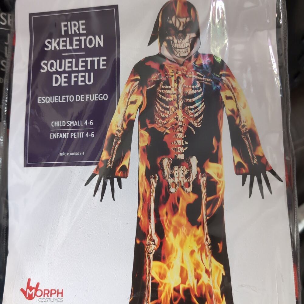 Fire Skeleton Halloween costume